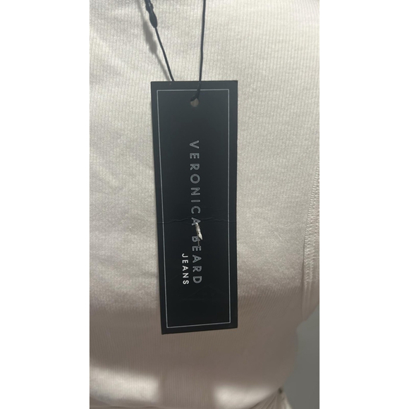 Veronica Beard Austyn White Belted Midi Dress Size Medium - Picture 9 of 10